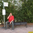 Megan Rain in 'Bus stop lust'